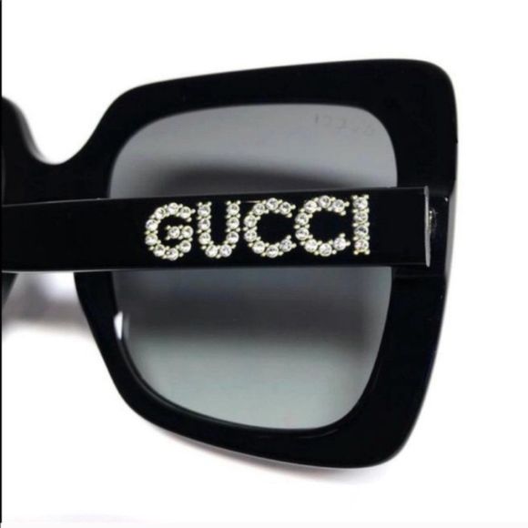 Gucci Square Embroidered Sunglasses! w/ case - Picture 3 of 5